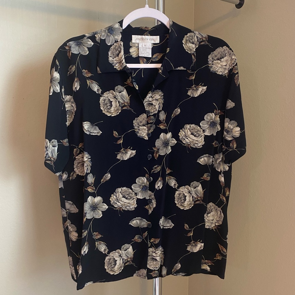 Vintage Jones New York silk blouse